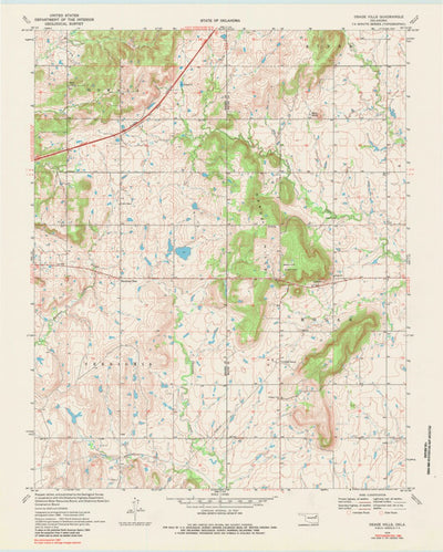 United States Geological Survey Osage Hills, OK (1970, 24000-Scale) digital map