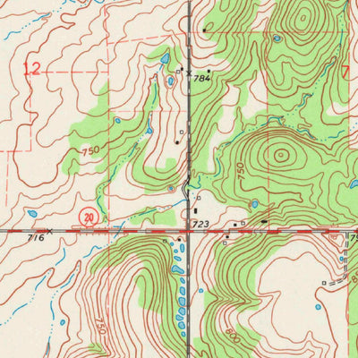 United States Geological Survey Osage Hills, OK (1970, 24000-Scale) digital map