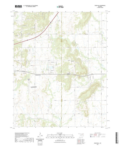 United States Geological Survey Osage Hills, OK (2022, 24000-Scale) digital map