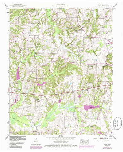 United States Geological Survey Osage, TN (1950, 24000-Scale) digital map