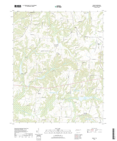United States Geological Survey Osage, TN (2019, 24000-Scale) digital map