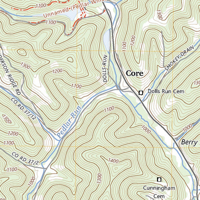 United States Geological Survey Osage, WV (2023, 24000-Scale) digital map