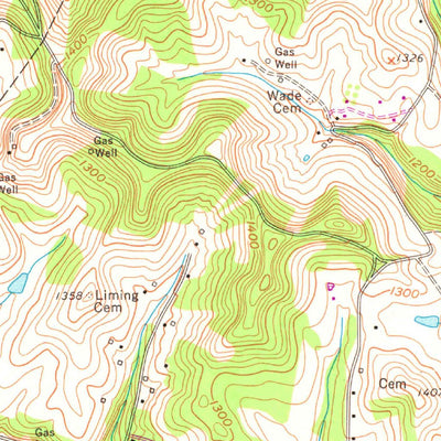 United States Geological Survey Osage, WV-PA (1958, 24000-Scale) digital map