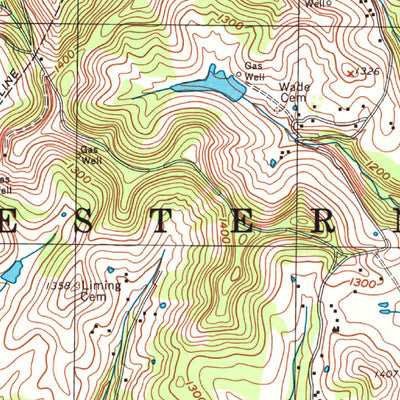 United States Geological Survey Osage, WV-PA (1997, 24000-Scale) digital map