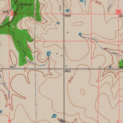 United States Geological Survey Osawatomie, KS (1963, 24000-Scale) digital map