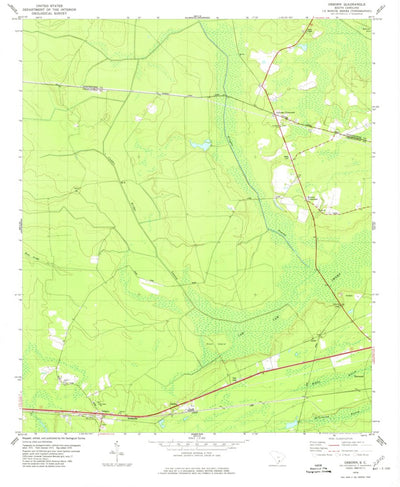 United States Geological Survey Osborn, SC (1979, 24000-Scale) digital map