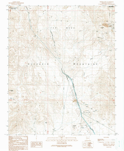 United States Geological Survey Osborne Well, AZ (1990, 24000-Scale) digital map