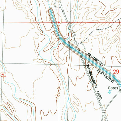 United States Geological Survey Osborne Well, AZ (1990, 24000-Scale) digital map
