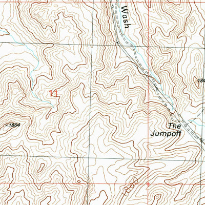 United States Geological Survey Osborne Well, AZ (1990, 24000-Scale) digital map