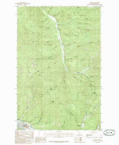 United States Geological Survey Osburn, ID (1985, 24000-Scale) digital map