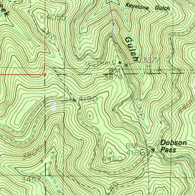 United States Geological Survey Osburn, ID (1985, 24000-Scale) digital map