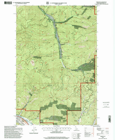 United States Geological Survey Osburn, ID (1996, 24000-Scale) digital map