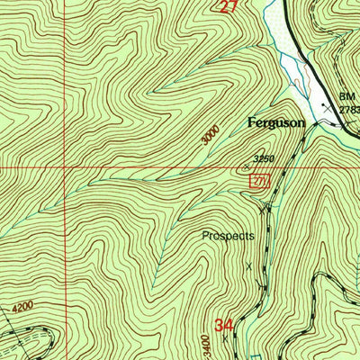 United States Geological Survey Osburn, ID (1996, 24000-Scale) digital map