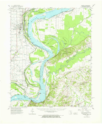 United States Geological Survey Osceola, AR-TN (1963, 62500-Scale) digital map