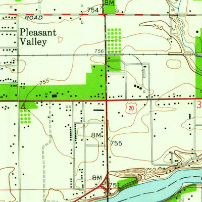 United States Geological Survey Osceola, IN (1958, 24000-Scale) digital map