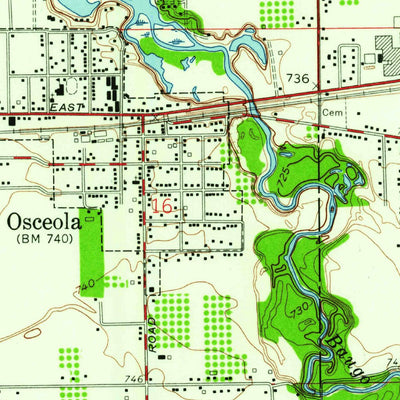United States Geological Survey Osceola, IN (1958, 24000-Scale) digital map