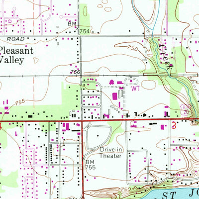 United States Geological Survey Osceola, IN (1969, 24000-Scale) digital map