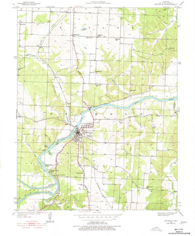United States Geological Survey Osceola, MO (1939, 24000-Scale) digital map