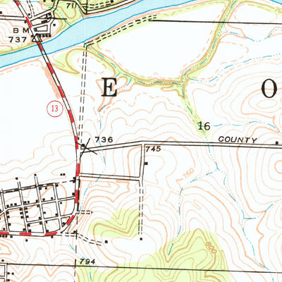 United States Geological Survey Osceola, MO (1939, 24000-Scale) digital map