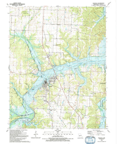 United States Geological Survey Osceola, MO (1991, 24000-Scale) digital map