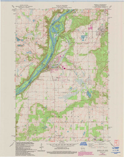 United States Geological Survey Osceola, WI-MN (1978, 24000-Scale) digital map