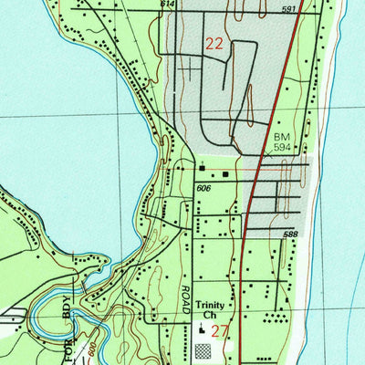 United States Geological Survey Oscoda, MI (1989, 24000-Scale) digital map