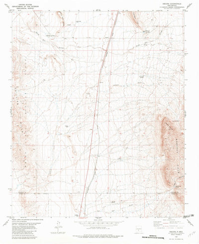 United States Geological Survey Oscura, NM (1981, 24000-Scale) digital map