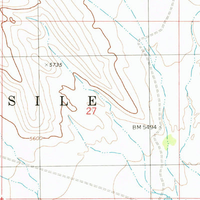 United States Geological Survey Oscura Peak, NM (1982, 24000-Scale) digital map