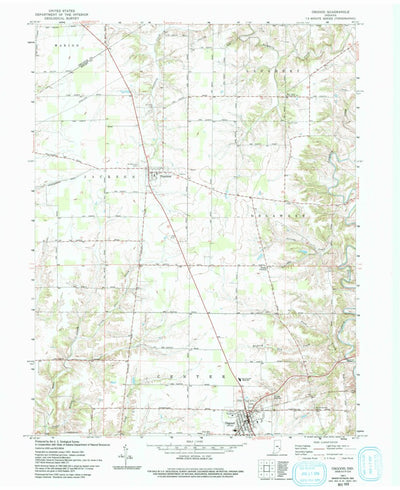 United States Geological Survey Osgood, IN (1961, 24000-Scale) digital map