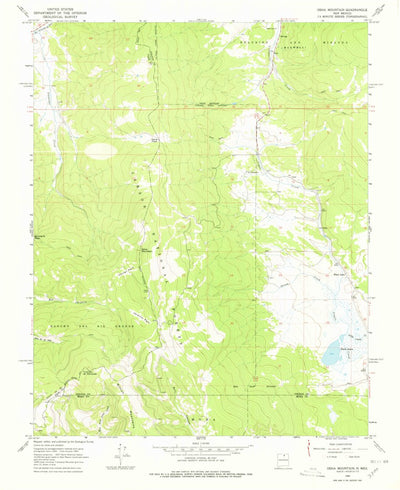 United States Geological Survey Osha Mountain, NM (1965, 24000-Scale) digital map
