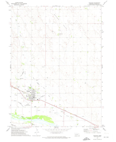 United States Geological Survey Oshkosh, NE (1971, 24000-Scale) digital map