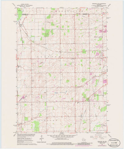 United States Geological Survey Oshkosh NE, WI (1961, 24000-Scale) digital map