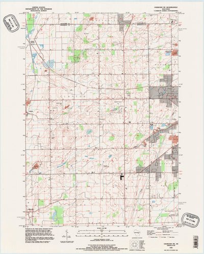 United States Geological Survey Oshkosh NE, WI (1992, 24000-Scale) digital map
