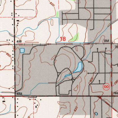 United States Geological Survey Oshkosh NE, WI (1992, 24000-Scale) digital map
