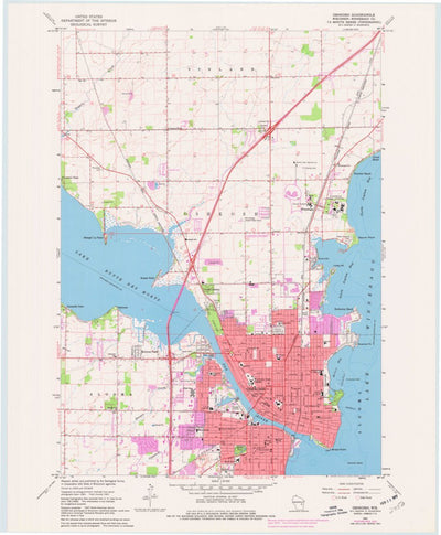 United States Geological Survey Oshkosh, WI (1961, 24000-Scale) digital map