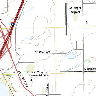 United States Geological Survey Oshkosh, WI (2022, 24000-Scale) digital map
