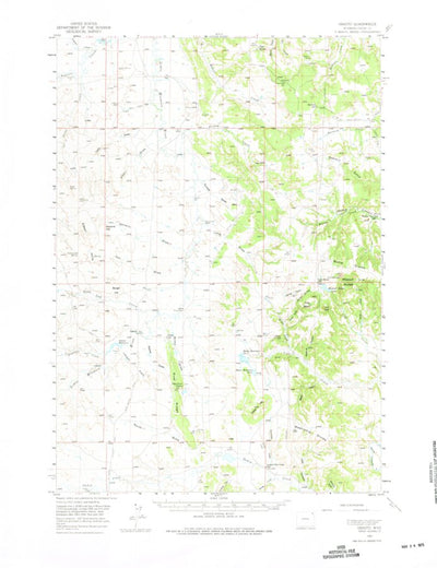 United States Geological Survey Oshoto, WY (1957, 62500-Scale) digital map