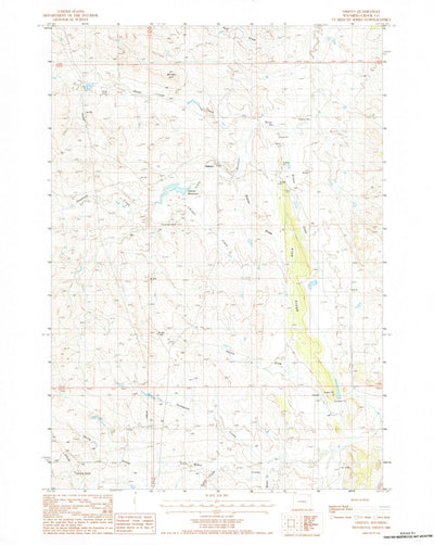 United States Geological Survey Oshoto, WY (1984, 24000-Scale) digital map