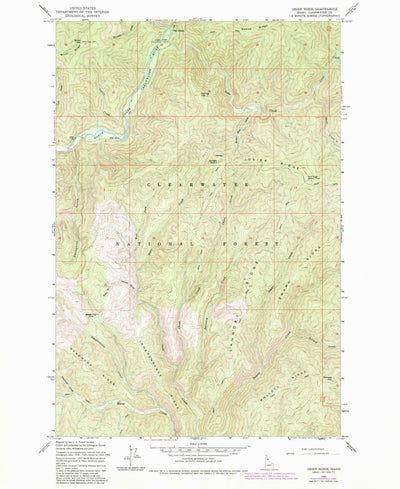 United States Geological Survey Osier Ridge, ID (1965, 24000-Scale) digital map