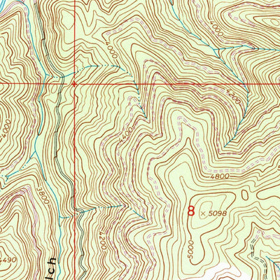 United States Geological Survey Osier Ridge, ID (1965, 24000-Scale) digital map