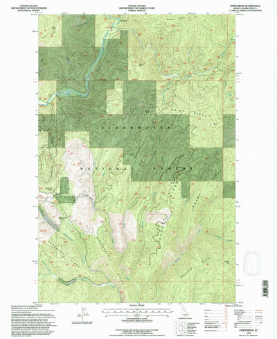 United States Geological Survey Osier Ridge, ID (1994, 24000-Scale) digital map