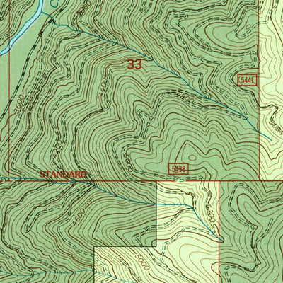 United States Geological Survey Osier Ridge, ID (1994, 24000-Scale) digital map