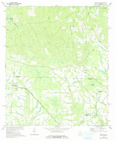 United States Geological Survey Osierfield, GA (1977, 24000-Scale) digital map