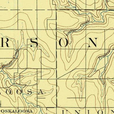 United States Geological Survey Oska Loosa, KS-MO (1888, 125000-Scale) digital map