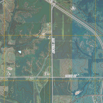 United States Geological Survey Oskaloosa, IA (2010, 24000-Scale) digital map
