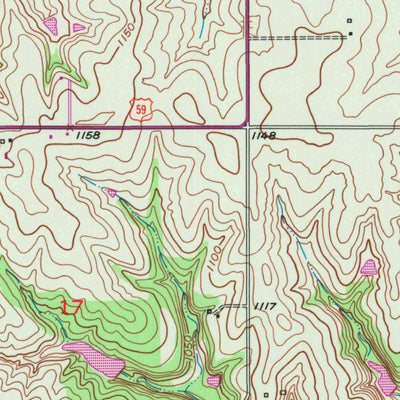United States Geological Survey Oskaloosa, KS (1951, 24000-Scale) digital map