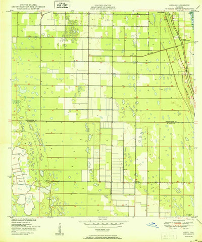 United States Geological Survey Oslo, FL (1950, 24000-Scale) digital map