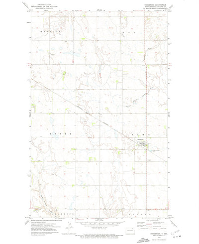 United States Geological Survey Osnabrock, ND (1972, 24000-Scale) digital map