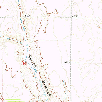 United States Geological Survey Osnabrock, ND (1972, 24000-Scale) digital map