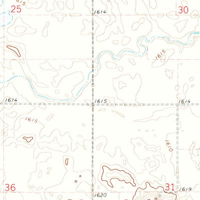 United States Geological Survey Osnabrock SW, ND (1972, 24000-Scale) digital map